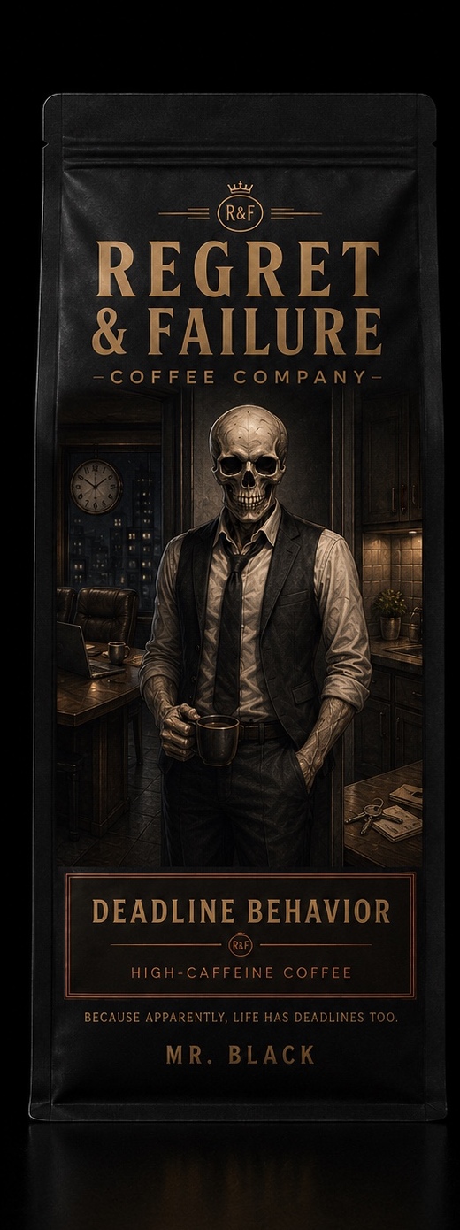 Deadline Behavior coffee bag